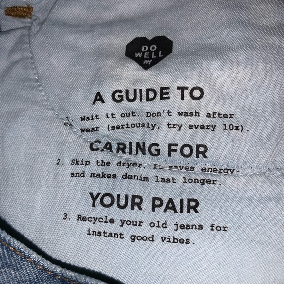 Madewell Rigid Denim A-Line Raw edge Skirt size 24 - Picture 6 of 11